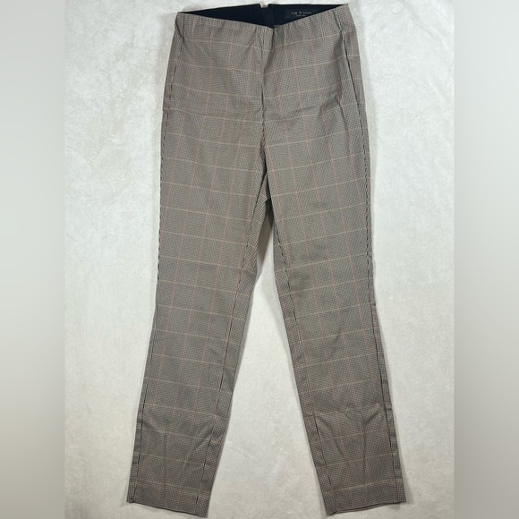 rag & bone Size 4 Brown Houndstooth Trousers Made in USA  Flat Front Design C10 - Picture 1 of 9
